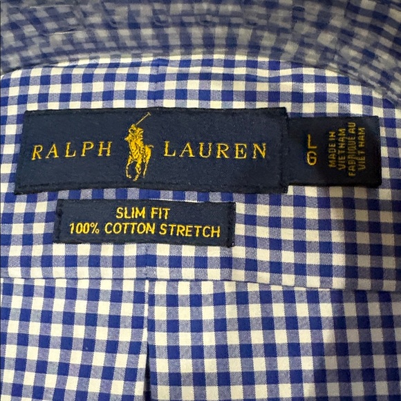 Ralph Lauren Slim fit 100% cotton stretch long sleeves - Picture 3 of 10